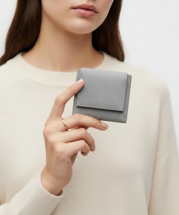 کیف پول زنانه چرم طبیعی نوین چرم مدل PW3182