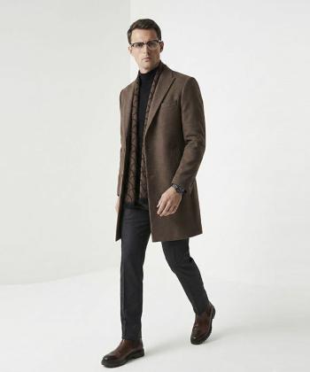 پالتو بلند مردانه هوكاني مدل 10581