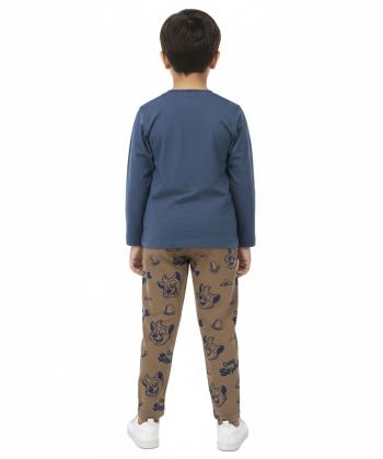 ست لباس راحتي پسرانه سه دو مدل 6WK37NT2561