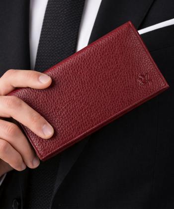 کیف پول چرم طبیعی مردانه نوین چرم مدل والدمار