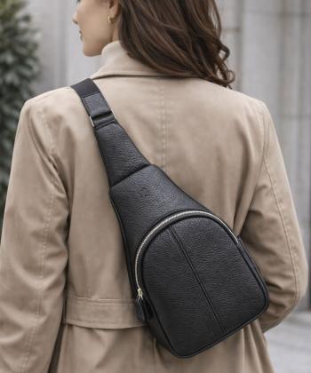 کیف دوشی چرم طبیعی نوین چرم Novin Charm مدل MSB3958