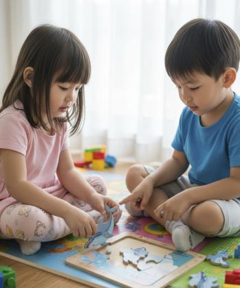 پازل جانمايي چوبي قاب دار كيكو مدل 1713