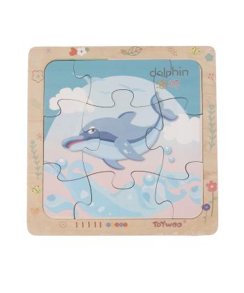 پازل جانمايي چوبي قاب دار كيكو مدل 1713