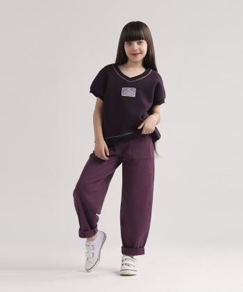 شلوار كتان دخترانه سارك مدل 1345084