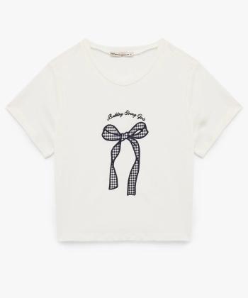 بلوز راحتي زنانه كوتون مدل 6WLK40185MK