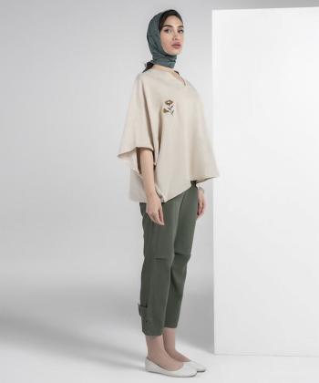 شلوار پارچه ای زنانه هوکانی مدل 50178