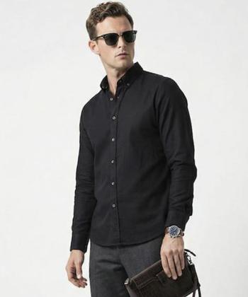 پیراهن آستین بلند مردانه هوكاني مدل 10584