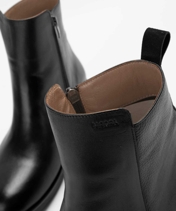 نیم‌بوت چرم زنانه مارال چرم Maral Leather مدل شارلوت