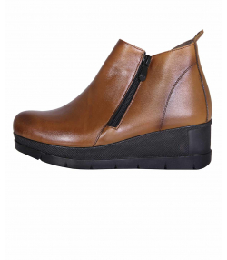 نیم بوت چرم زنانه شهر چرم Leather City مدل F4102