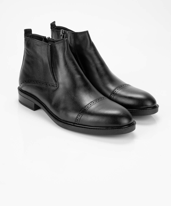 نیم‌بوت چرم مردانه مارال چرم Maral Leather مدل جگوار 984