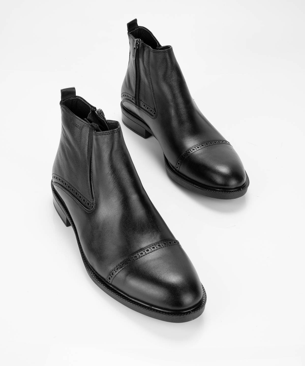 نیم‌بوت چرم مردانه مارال چرم Maral Leather مدل جگوار 984