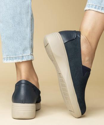 كفش کالج زنانه چرم طبيعي برتونيكس مدل 766 D