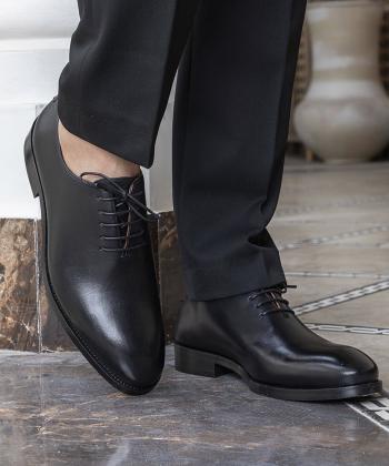 كفش رسمی چرم طبیعی مردانه برتونيكس مدل ES-4056