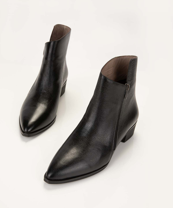 نیم‌بوت چرم زنانه مارال چرم Maral Leather مدل سویل
