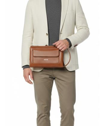 كيف پاسپورتي مردانه چرم طبيعي كروكو مدل گوچي