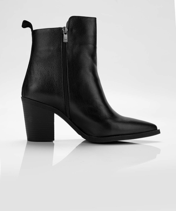 نیم‌بوت چرم زنانه مارال چرم Maral Leather مدل روبرتا