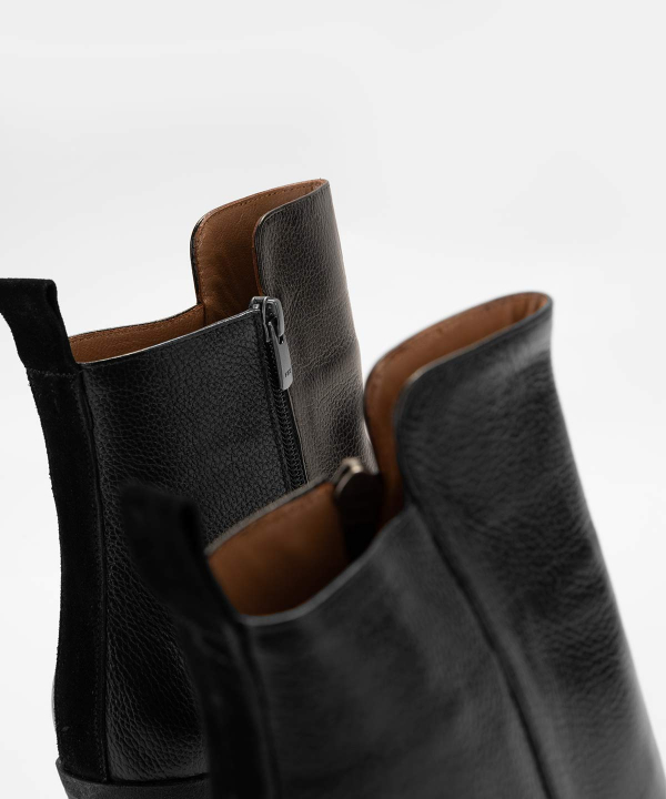 نیم‌بوت چرم زنانه مارال چرم Maral Leather مدل روبرتا