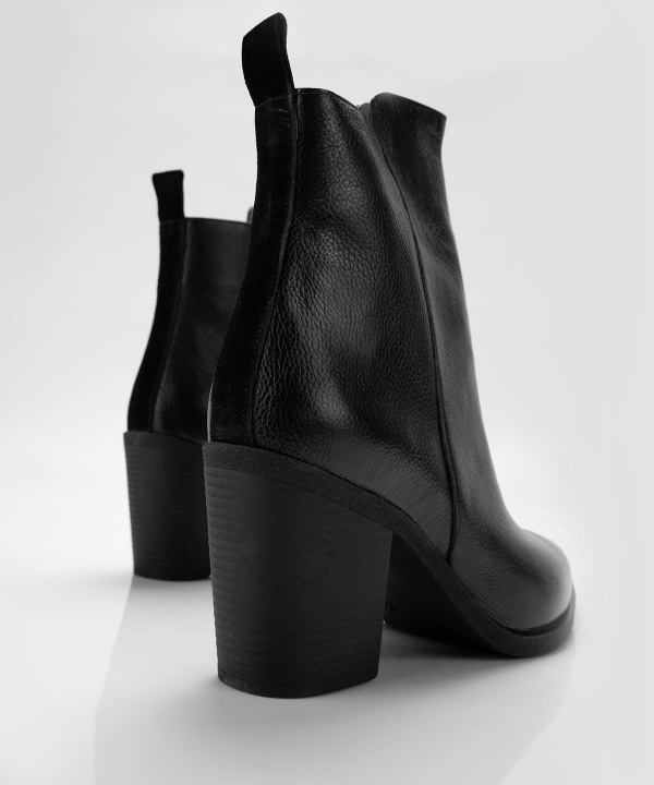 نیم‌بوت چرم زنانه مارال چرم Maral Leather مدل روبرتا