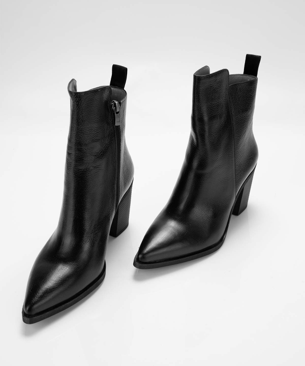 نیم‌بوت چرم زنانه مارال چرم Maral Leather مدل روبرتا