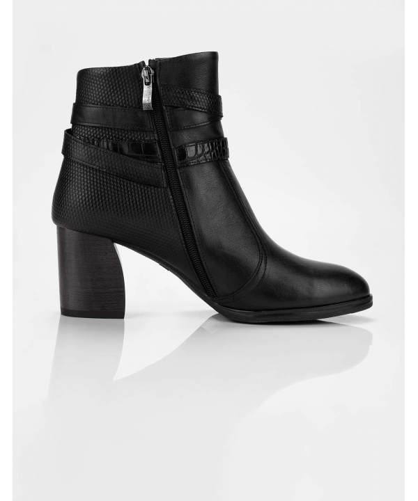 نیم‌بوت چرم زنانه مارال چرم Maral Leather مدل لورا