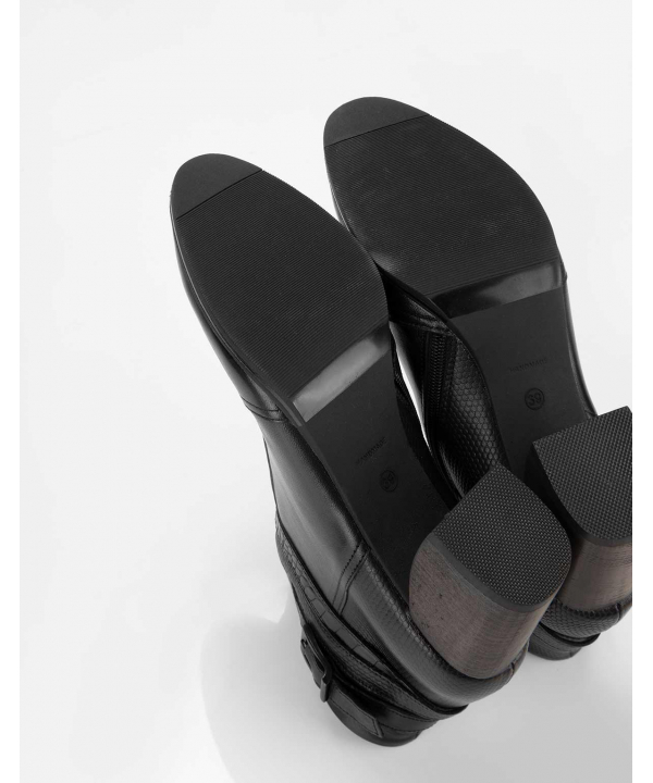 نیم‌بوت چرم زنانه مارال چرم Maral Leather مدل لورا