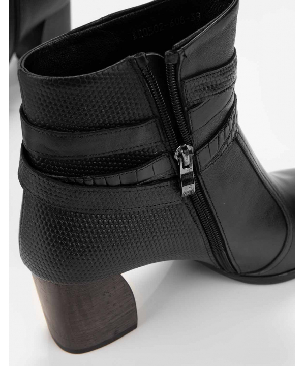 نیم‌بوت چرم زنانه مارال چرم Maral Leather مدل لورا
