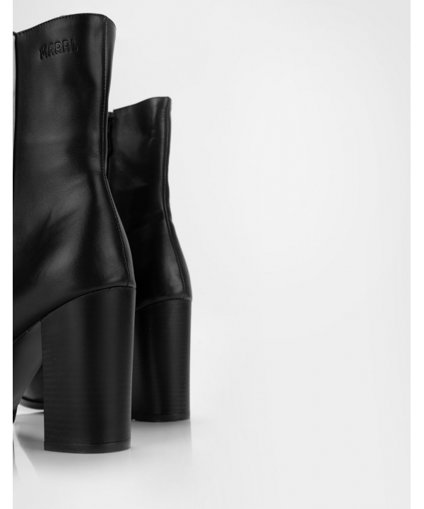 نیم‌بوت چرم زنانه مارال چرم Maral Leather مدل امیلیا