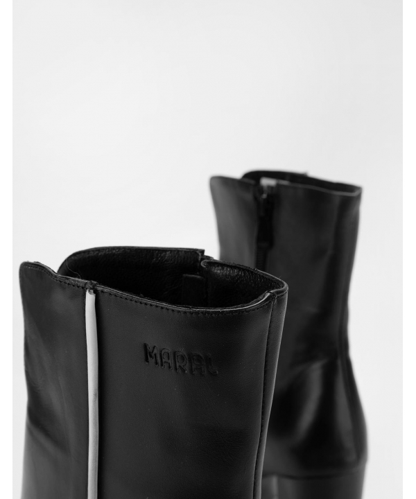 نیم‌بوت چرم زنانه مارال چرم Maral Leather مدل امیلیا