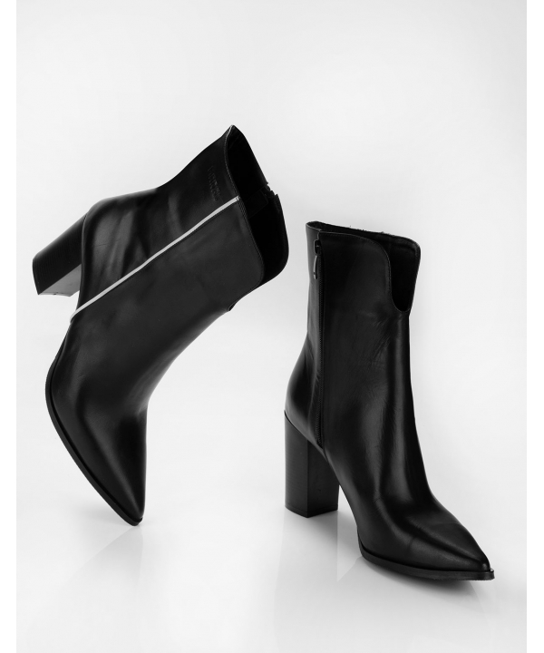 نیم‌بوت چرم زنانه مارال چرم Maral Leather مدل امیلیا