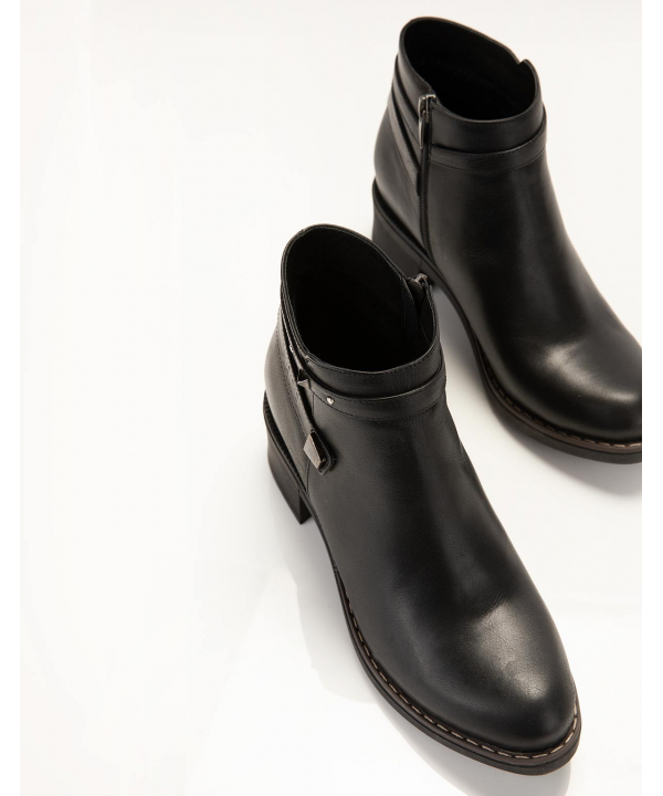 نیم‌بوت چرم زنانه مارال چرم Maral Leather مدل ماریسا