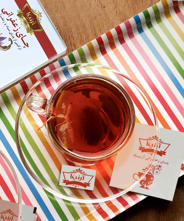 چای سیاه کیسه ای زعفرانی آرنیکا Arnika بسته 20 عددی