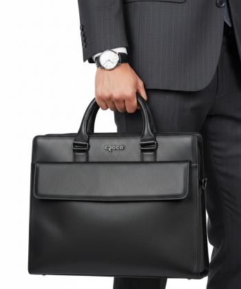 كيف اداري چرم طبيعي كروكو مدل yb1009