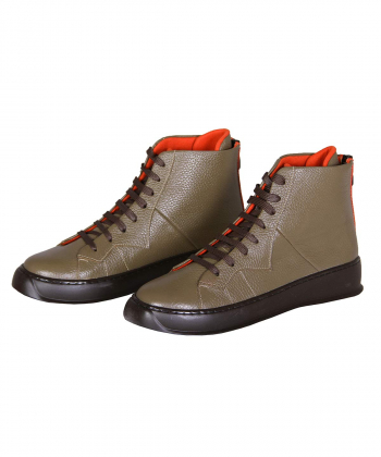 نیم بوت چرم زنانه شهر چرم Leather City مدل F4109
