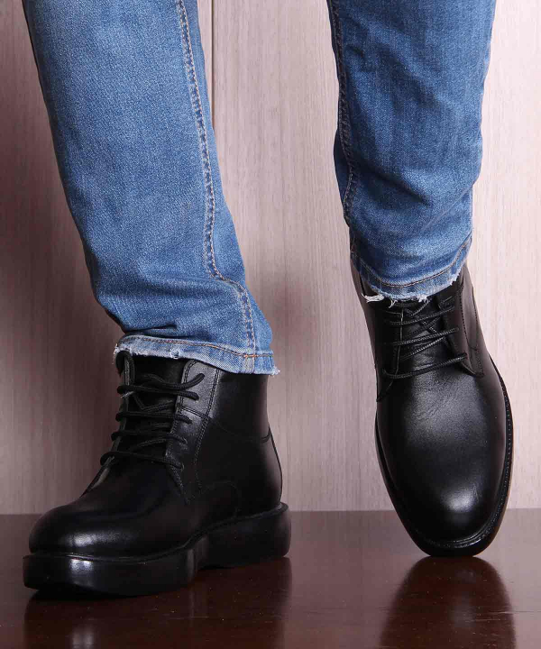نیم بوت چرم مردانه شهر چرم Leather City مدل F6039
