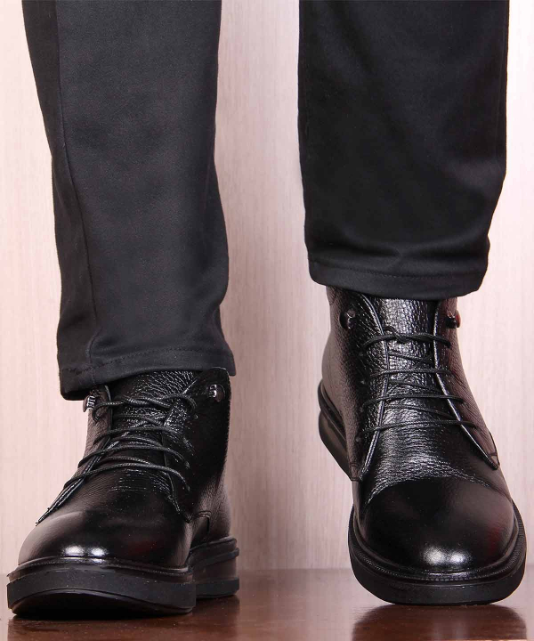 نیم بوت چرم مردانه شهر چرم Leather City مدل GH624