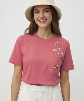 تیشرت آستین کوتاه زنانه مادر مدل Sofia-P