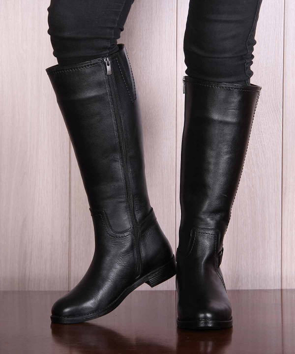 بوت چرم زنانه شهر چرم Leather City مدل KA112