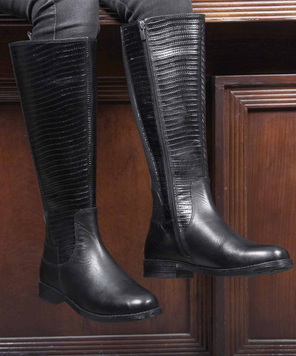 بوت چرم زنانه شهر چرم Leather City مدل KA118