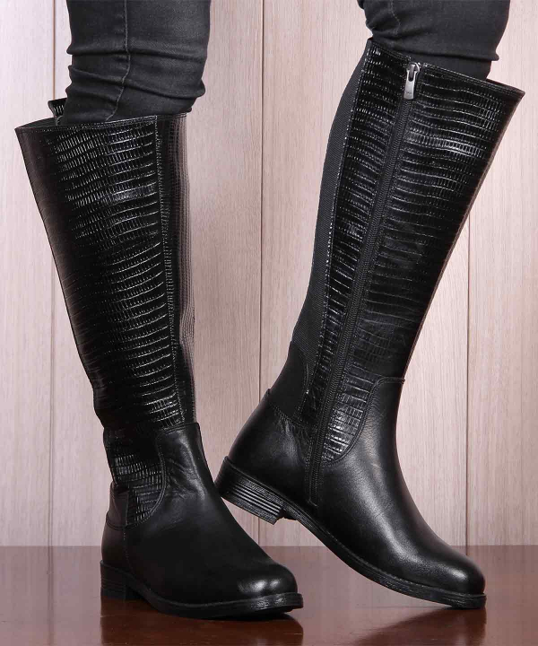 بوت چرم زنانه شهر چرم Leather City مدل KA118