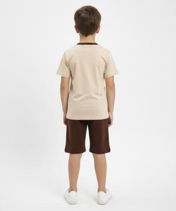 ست تيشرت و شلوارك پسرانه مادر مدل Marco