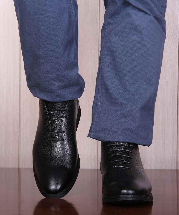 نیم بوت چرم مردانه شهر چرم Leather City مدل KK709