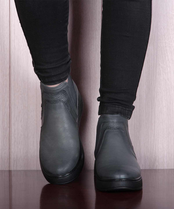 نیم بوت چرم زنانه شهر چرم Leather City مدل KE52