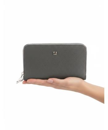 کیف پول زنانه چرم طبیعی منط مدل f140