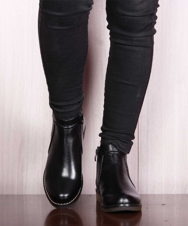 نیم بوت چرم زنانه شهر چرم Leather City مدل PC6005