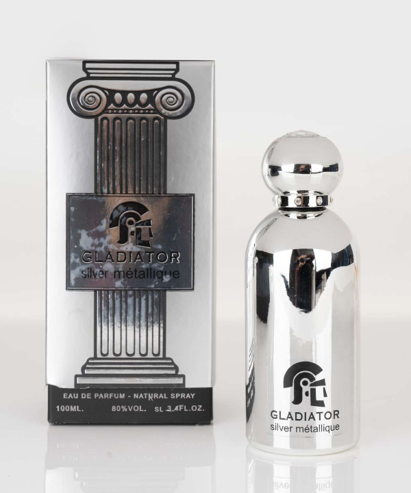 ادوپرفیوم مردانه گلادیاتور Gladiator مدل Silver Metallique حجم 100 میلی‌لیتر