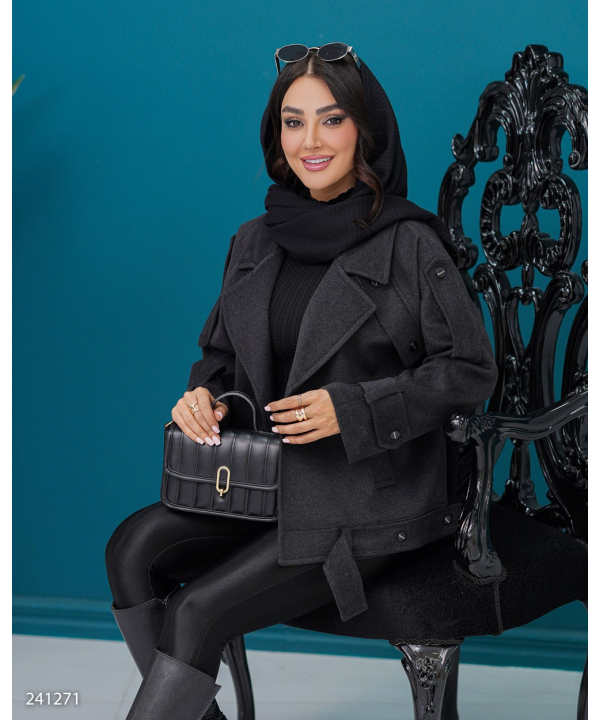 پالتو کوتاه زنانه السانا مدل 2412