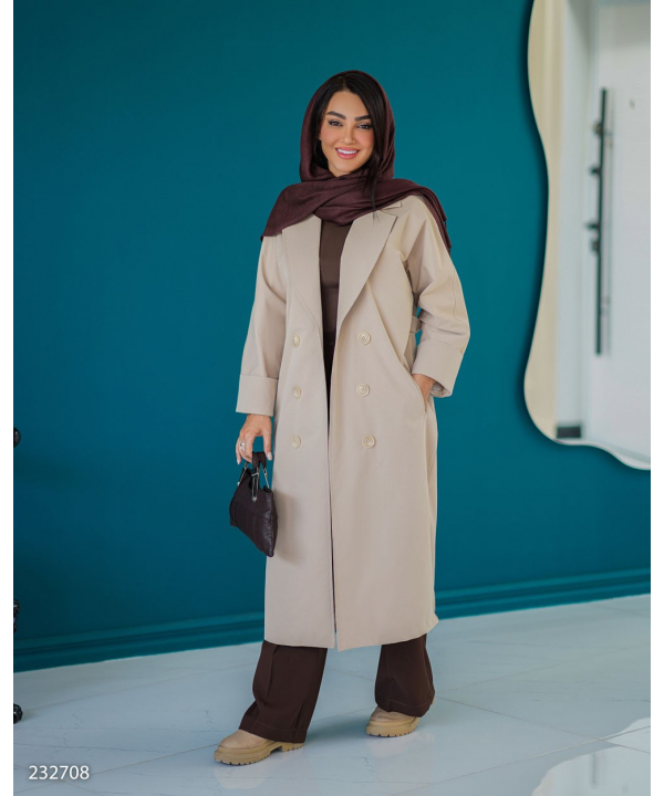 بارانی بلند زنانه السانا مدل 2327