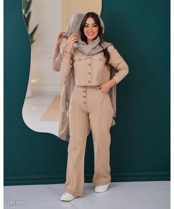 کراپ کت و شلوار زنانه السانا مدل 2417