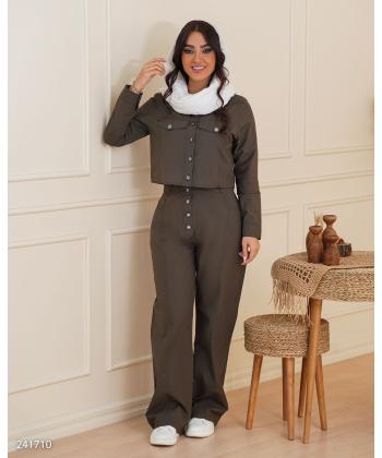 کراپ کت و شلوار زنانه السانا مدل 2417