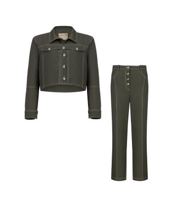 کراپ کت و شلوار زنانه السانا مدل 2417